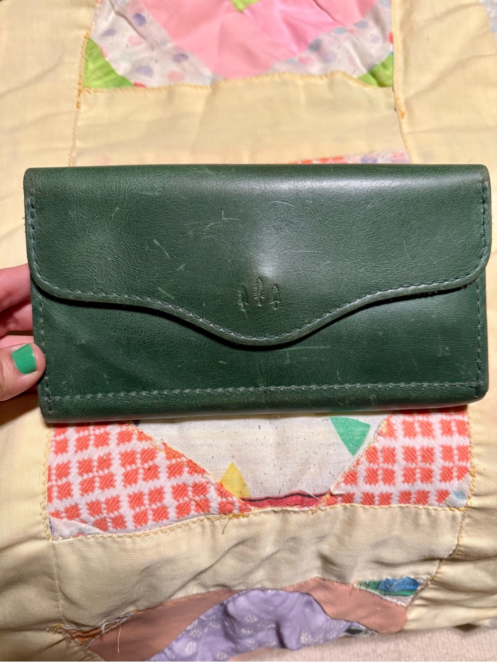 Portland leather goods Continental Wallet - Cowboy mint